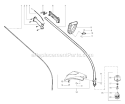 Page E Diagram and Parts List for XT200 Type 1 Weed Eater Trimmer